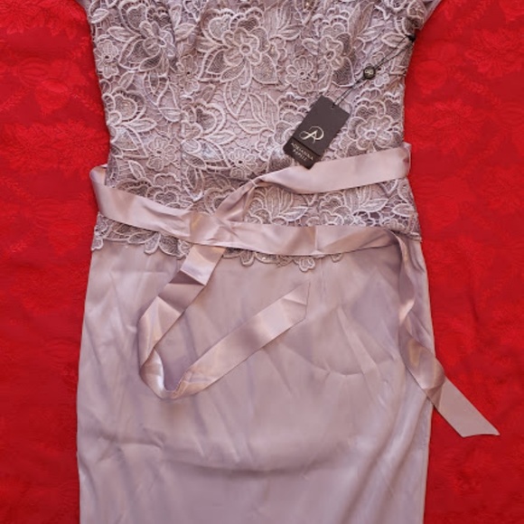 Adrianna Papell Sequin Lace Bodice and Arcadia Ski - Picture 2 of 8